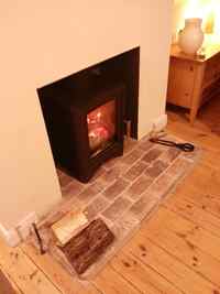 Broseley eVolution 5 on a brock hearth in Fiveways Brighton