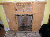 original tiled fireplace