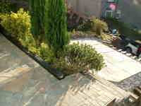 tiled patio in slate