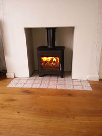 Saltfire ST1 Vision stove in Osbourne Road Brighton