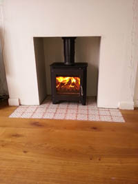 Saltfire ST1 Vision stove in Osbourne Road Brighton