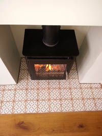 Saltfire ST1 Vision stove in Osbourne Road Brighton