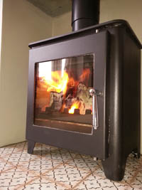 Saltfire ST1 Vision stove in Osbourne Road Brighton