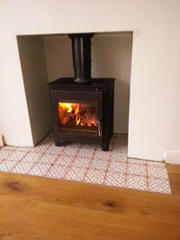 Saltfire ST1 Vision stove in Osbourne Road Brighton